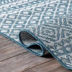 NuLOOM Hana Striped Geometric Outdoor Area Rug