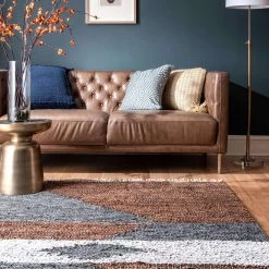 NuLOOM New Arrivals Esperanza Leather Modern Abstract