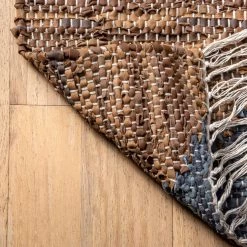 NuLOOM New Arrivals Esperanza Leather Modern Abstract