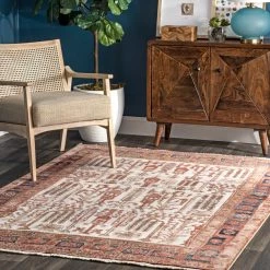 NuLOOM New Arrivals Belen Arboreal Landscape Fringe Area Rug 11 NuLOOM New Arrivals Belen Arboreal Landscape Fringe Area Rug