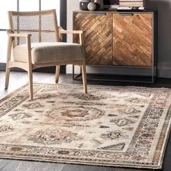 NuLOOM Carolina Fading Tribal Medallion Fringe Area Rug New Arrivals