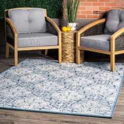 NuLOOM New Arrivals Macie Textured Snowflake Indoor/Outdoor Area Rug