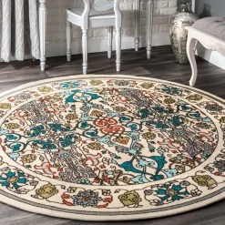 NuLOOM Traditional Floral Janise