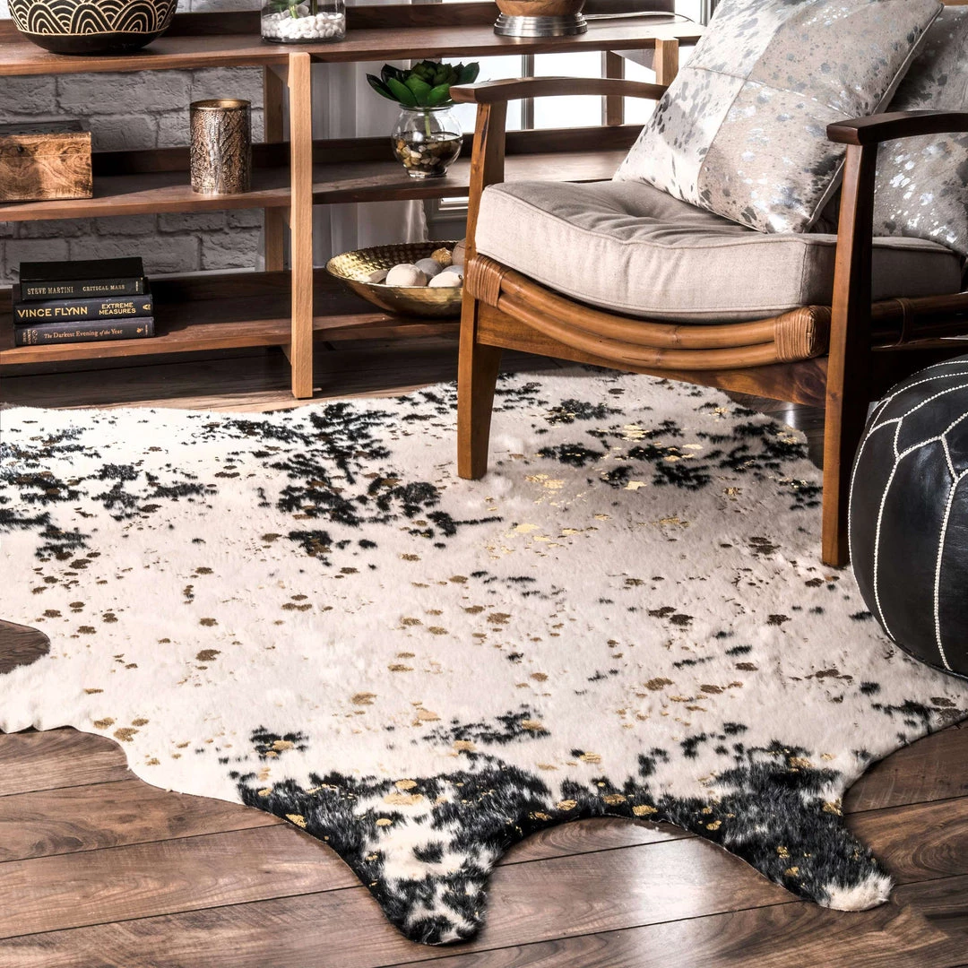 NuLOOM New Arrivals Iraida Faux Cowhide Area Rug 4 NuLOOM New Arrivals Iraida Faux Cowhide Area Rug