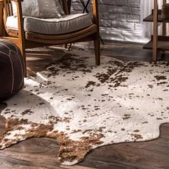 NuLOOM New Arrivals Iraida Faux Cowhide Area Rug 20 NuLOOM New Arrivals Iraida Faux Cowhide Area Rug