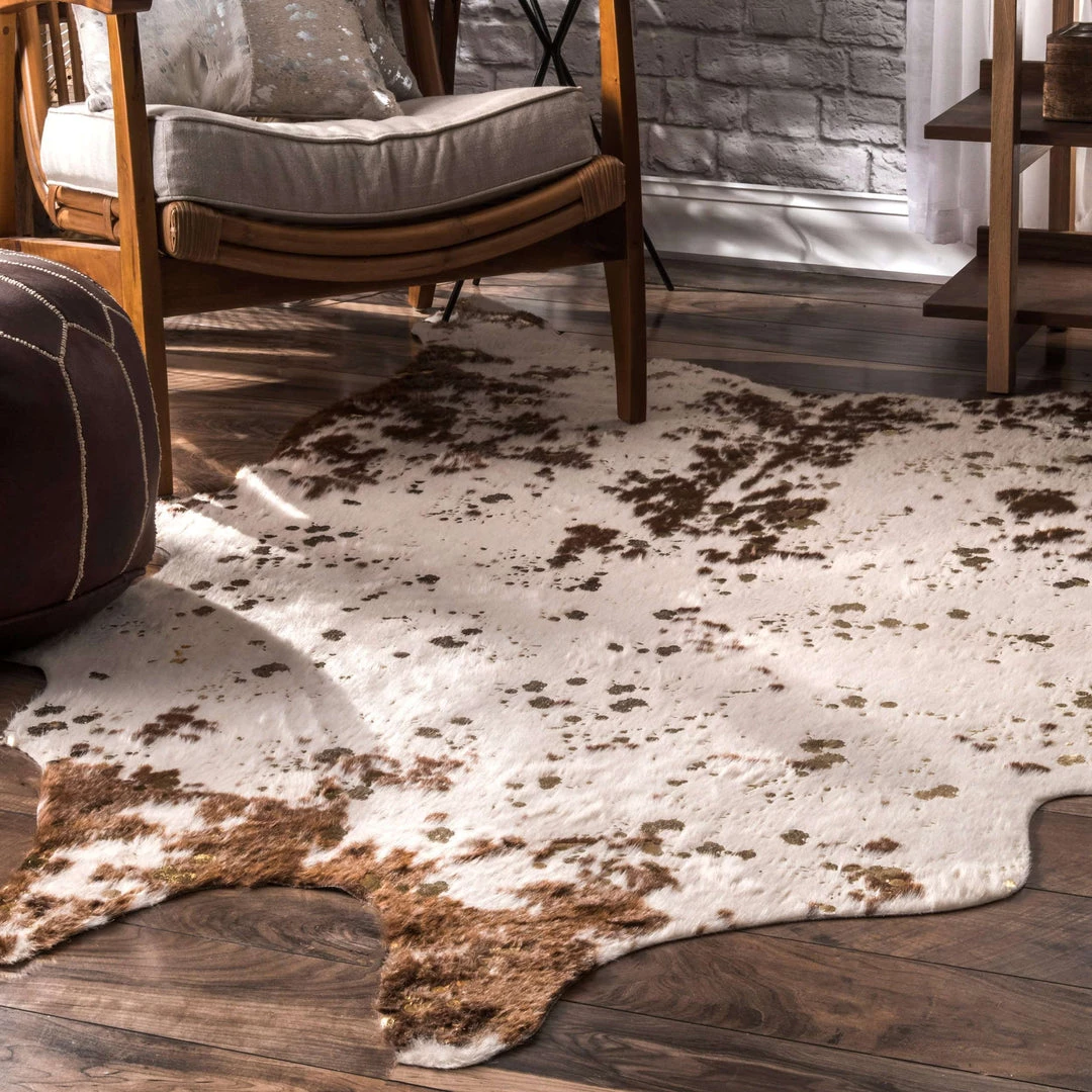 NuLOOM New Arrivals Iraida Faux Cowhide Area Rug 6 NuLOOM New Arrivals Iraida Faux Cowhide Area Rug