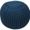 NuLOOM Ling Round Knit Filled Ottoman Pouf New Arrivals