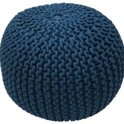 NuLOOM Ling Round Knit Filled Ottoman Pouf New Arrivals