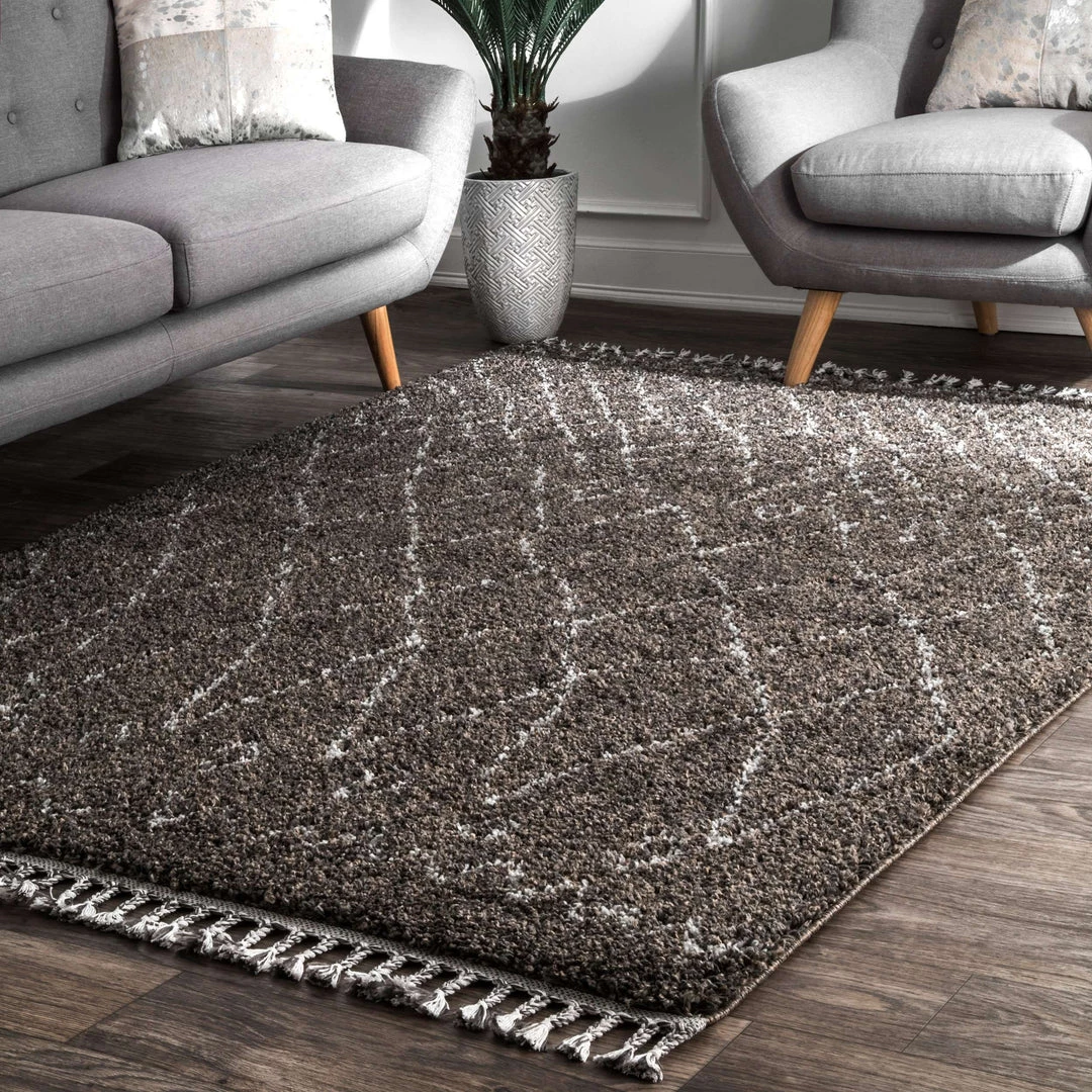 NuLOOM New Arrivals Valinda Moroccan Trellis Tassel Area Rug 6 NuLOOM New Arrivals Valinda Moroccan Trellis Tassel Area Rug