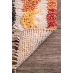NuLOOM Tribal Diamond Gabbeh Tassel Area Rug