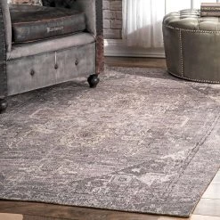 NuLOOM Vintage Siler Medallion Printed Area Rug 14 NuLOOM Vintage Siler Medallion Printed Area Rug