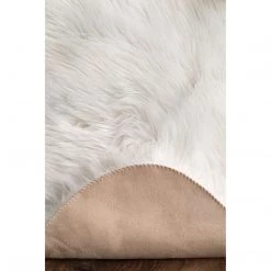 NuLOOM Terrell Solid Faux Sheepskin