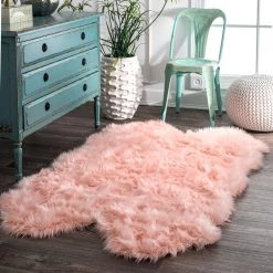NuLOOM New Arrivals Tianna Faux Sheepskin Quarto Shaggy Area Rug