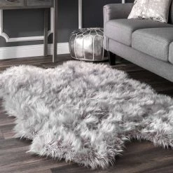 NuLOOM New Arrivals Tianna Faux Sheepskin Quarto Shaggy Area Rug