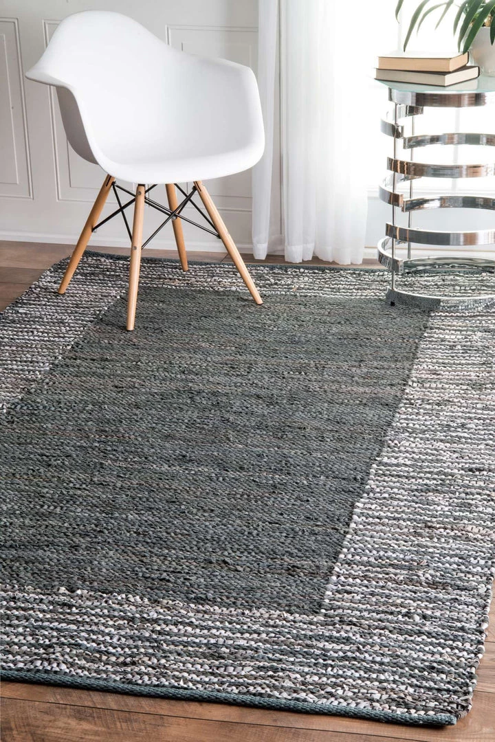 NuLOOM Runners Handwoven Solid Striped Border Neta 2 NuLOOM Runners Handwoven Solid Striped Border Neta