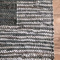 NuLOOM Runners Handwoven Solid Striped Border Neta 10 NuLOOM Runners Handwoven Solid Striped Border Neta