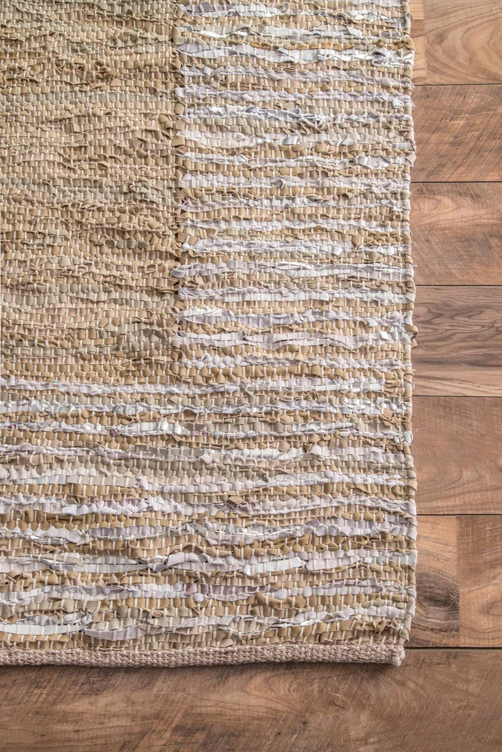 NuLOOM Runners Handwoven Solid Striped Border Neta 7 NuLOOM Runners Handwoven Solid Striped Border Neta