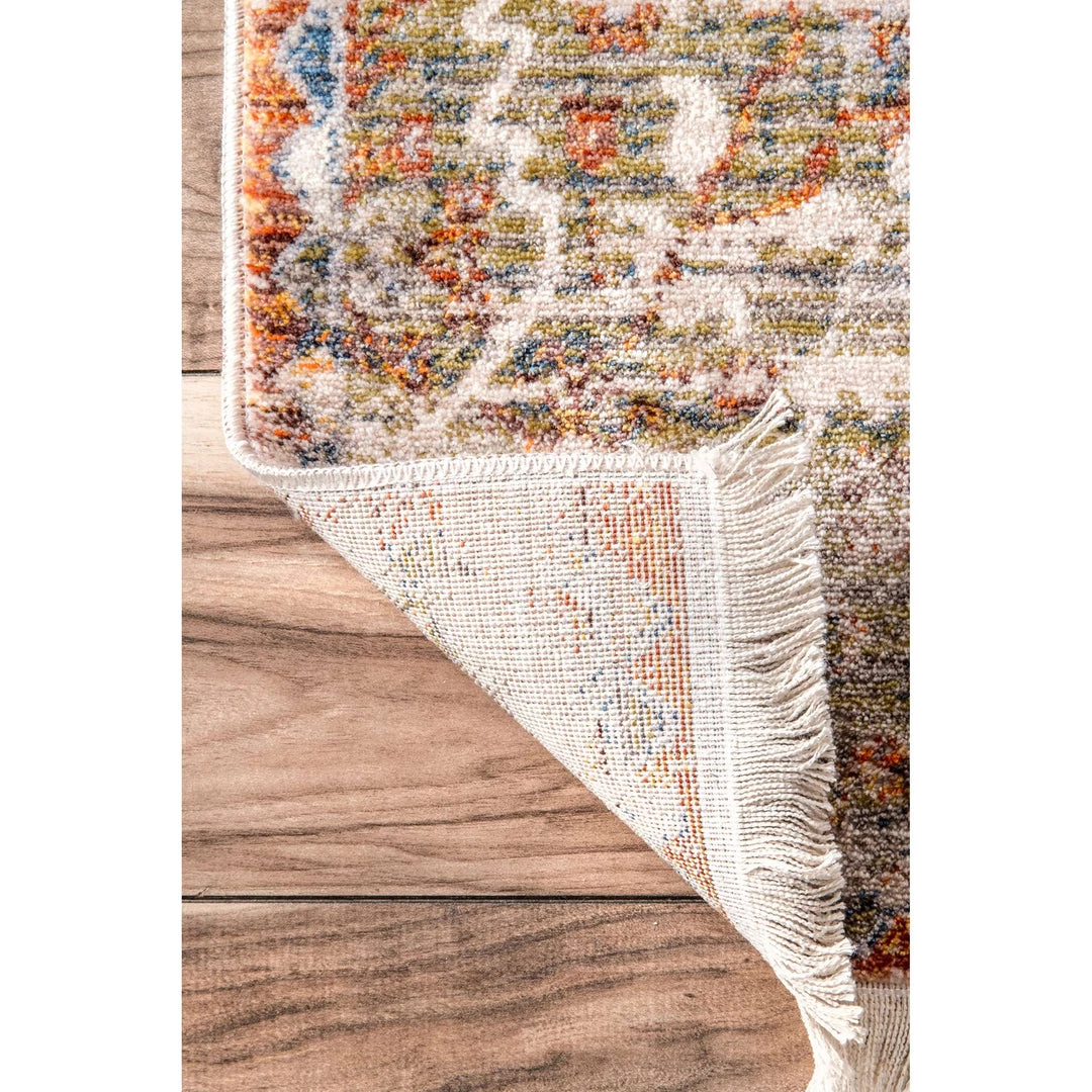 NuLOOM Shaunda Medallion Fringe 4 NuLOOM Shaunda Medallion Fringe