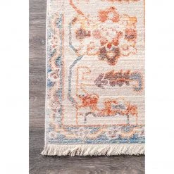 NuLOOM New Arrivals Selby Floral Fringe Area Rug