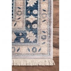 NuLOOM Vintage Eleanor Medallion Fringe Area Rug