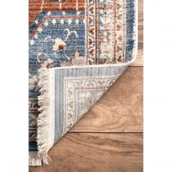 NuLOOM New Arrivals Vintage Heidi Floral Fringe Area Rug