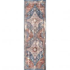 NuLOOM New Arrivals Vintage Heidi Floral Fringe Area Rug