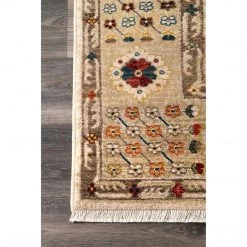 NuLOOM Vintage Arleen Floral Fringe Area Rug