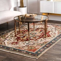 NuLOOM New Arrivals Vintage Lakendra Medallion Fringe Rug Area Rug