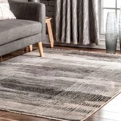 NuLOOM Vintage Abstract Fringe Cammie Area Rug Medium