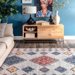 NuLOOM New Arrivals Nakamo Diamond Bed