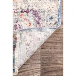 NuLOOM New Arrivals Vintage Glynn Medallion Fringe Area Rug