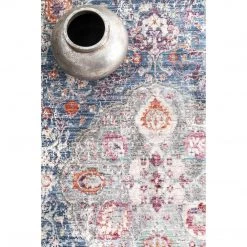 NuLOOM New Arrivals Vintage Glynn Medallion Fringe Area Rug