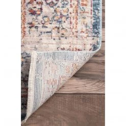 NuLOOM New Arrivals Vintage Eboni Floral Fringe Area Rug