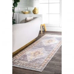 NuLOOM Vintage Karlie Medallion Fringe Area Rug 11 NuLOOM Vintage Karlie Medallion Fringe Area Rug