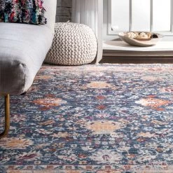 NuLOOM Vintage Lissa Floral Fringe Area Rug