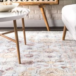 NuLOOM Runners Vintage Latonya Floral Fringe Area Rug