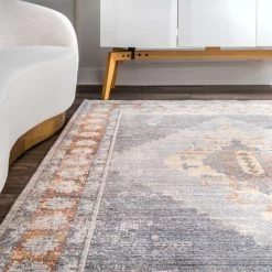 NuLOOM Vintage Karlie Medallion Fringe Area Rug 14 NuLOOM Vintage Karlie Medallion Fringe Area Rug