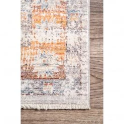 NuLOOM Vintage Karlie Medallion Fringe Area Rug 12 NuLOOM Vintage Karlie Medallion Fringe Area Rug