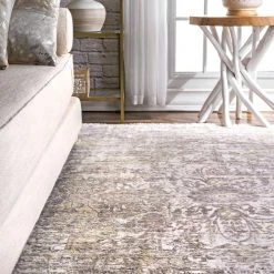 NuLOOM Vintage Brandy Medallion Fringe Area Rug 11 NuLOOM Vintage Brandy Medallion Fringe Area Rug