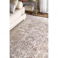 NuLOOM Vintage Brandy Medallion Fringe Area Rug 13 NuLOOM Vintage Brandy Medallion Fringe Area Rug