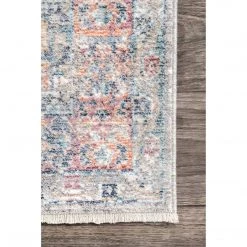 NuLOOM New Arrivals Vintage Sharron Medallion Fringe Area Rug