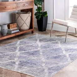 NuLOOM Crystalline Diamonds Distressed Area Rug