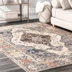 NuLOOM Transitional Adrian Medallion Area Rug