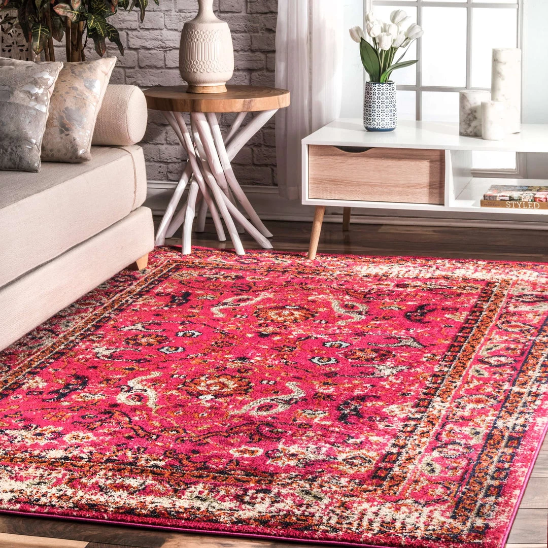 NuLOOM Traditional Distressed Floral Anabel 2 NuLOOM Traditional Distressed Floral Anabel
