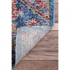 NuLOOM Runners Vintage Floral Tiles Busby Area Rug