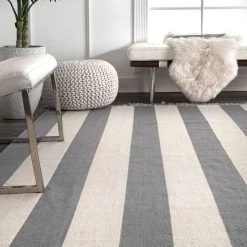 NuLOOM New Arrivals Erika Striped Flatweave