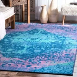 NuLOOM New Arrivals Vintage Medallion Ornelas Rug