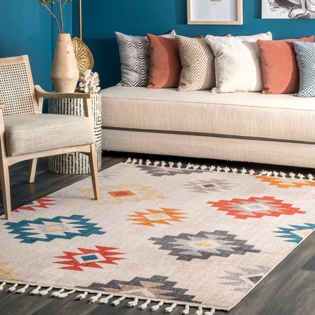 NuLOOM Amani Aztec Tokens Tassel Area Rug New Arrivals 2 NuLOOM Amani Aztec Tokens Tassel Area Rug New Arrivals