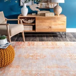 NuLOOM Medium Hayden Printed Herati Flatweave