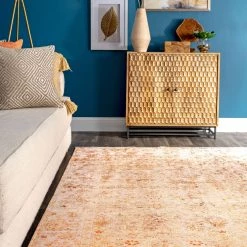 NuLOOM Medium Harlow Printed Faded Vintage Flatweave